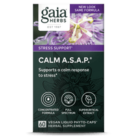 Gaia Herbs Calm A.S.A.P. carton front || 60 ct