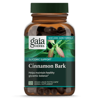 Gaia Herbs Cinnamon Bark Capsules for Glycemic Support || 120 ct