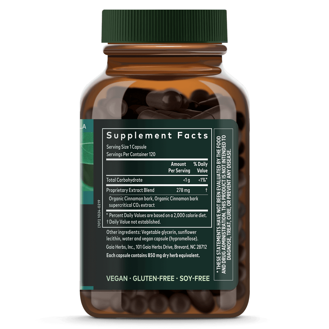 Cinnamon Pills Concentrated Cinnamon Bark Capsules Gaia Herbs®