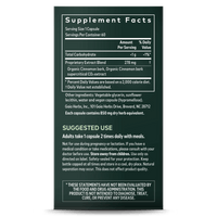 Gaia Herbs Cinnamon Bark supplement facts || 60 ct