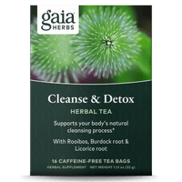Gaia Herbs Cleanse & Detox Herbal Tea for Liver & Cleanse Support || 16 ct