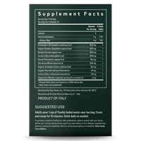 Gaia Herbs Cleanse & Detox Herbal Tea supplement facts and suggested use || 16 ct