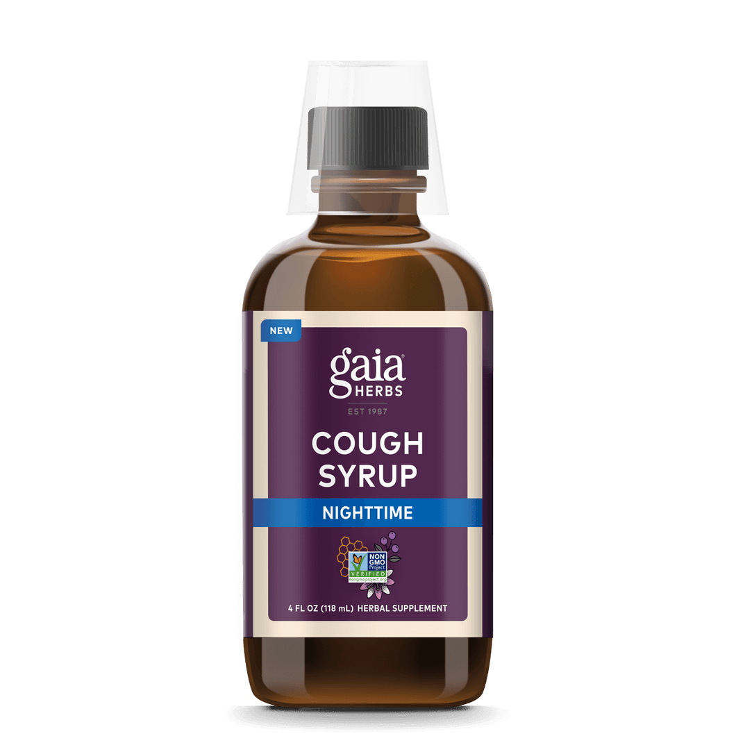 Gaia Herbs Cough Syrup Nighttime for Immune Support