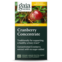 Gaia Herbs Cranberry Capsules carton front || 60 ct
