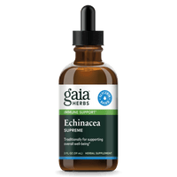 Gaia Herbs Organic Echinacea Extract, Vegetable Glycerin Extract for Immune Support || 2 oz