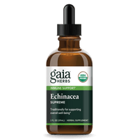 Gaia Herbs Echinacea Supreme, Certified Organic for Immune Support || 2 oz