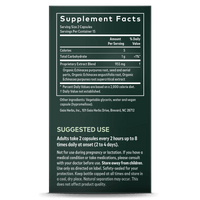 Gaia Herbs Echinacea Supreme supplement facts || 30 ct