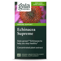 Gaia Herbs Echinacea Supreme carton front || 60 ct