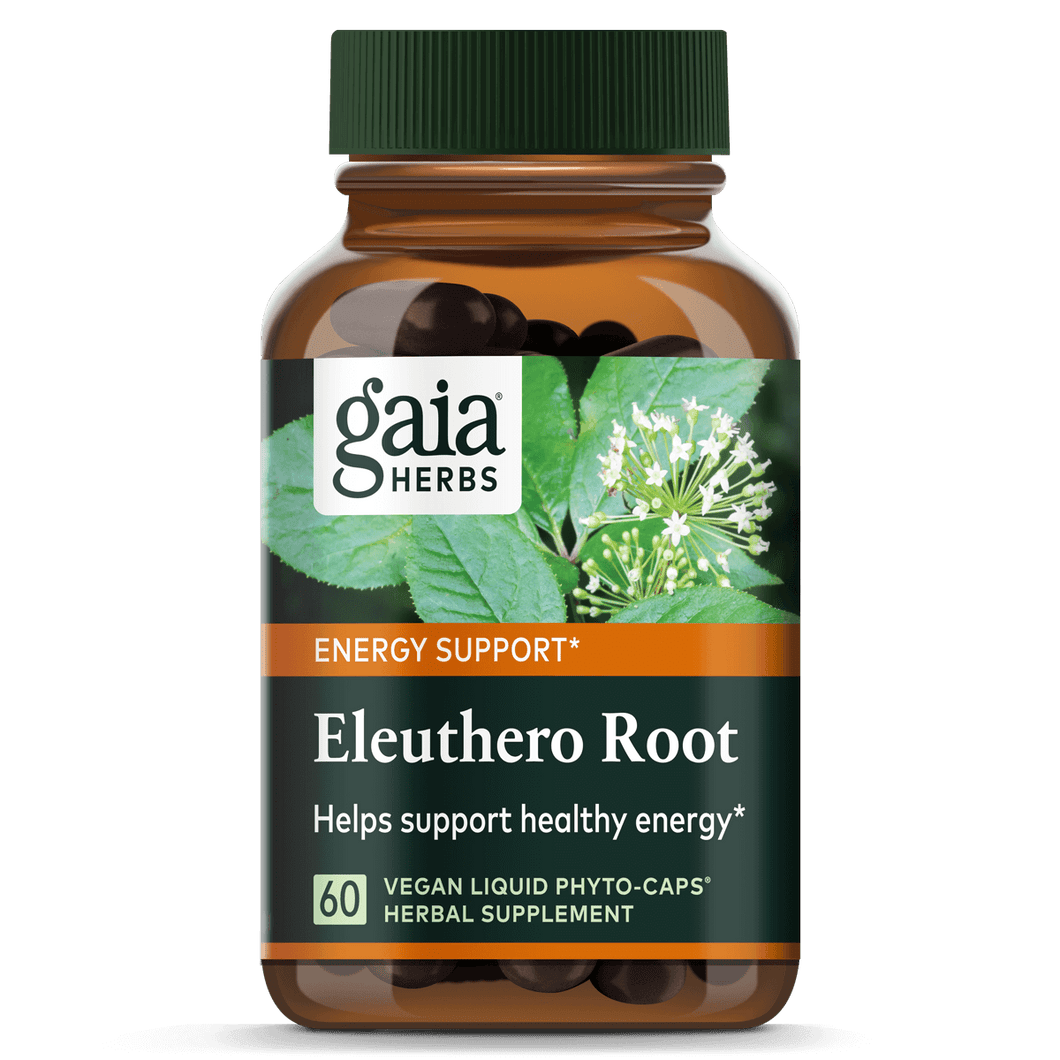 Gaia Herbs Eleuthero Root Capsules for Energy Support || 60 ct