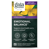 Gaia Herbs Emotional Balance for Stress Support Front || 60 ct