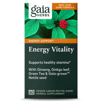 Gaia Herbs Energy Vitality carton front || 60 ct