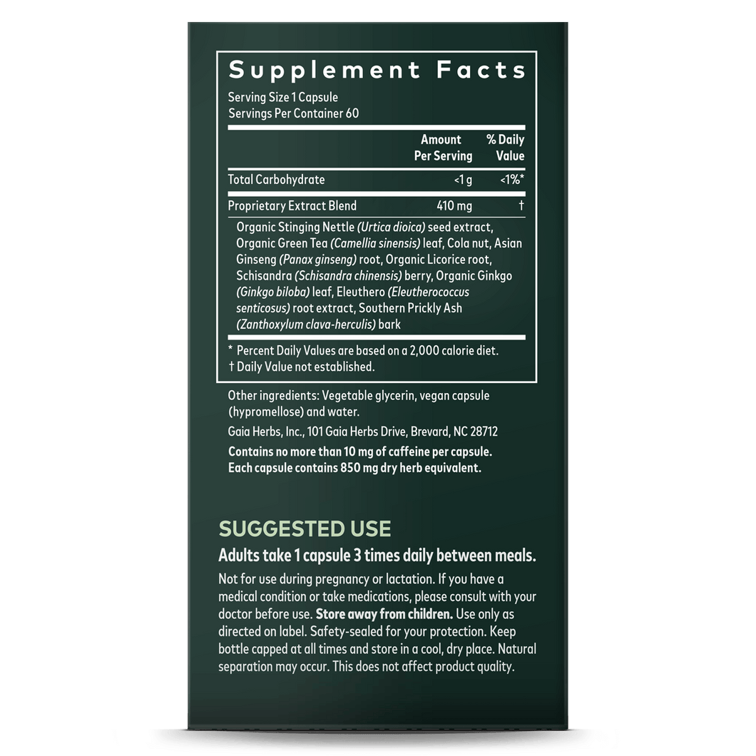 Herbal Energy Support with Gingko & Ginseng Gaia Herbs Gaia Herbs®