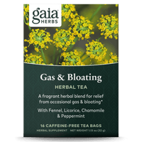 Gaia Herbs Gas & Bloating Herbal Tea for Digestive Support || 16 ct