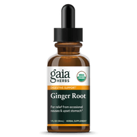 Gaia Herbs Ginger Root Extract, Certified Organic for Digestive Support || 1 oz