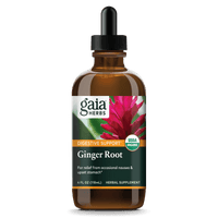 Gaia Herbs Ginger Extract, Certified Organic for Digestive Support || 4 oz