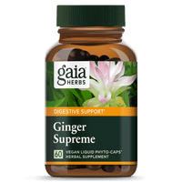 Gaia Herbs Ginger Supreme for Digestion 60 count bottle