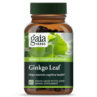 Gaia Herbs Ginkgo Pills for Brain & Cognitive Support || 60 ct