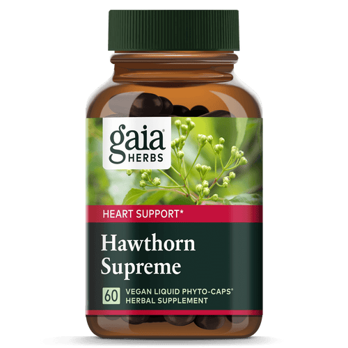 Gaia Herbs Hawthorn Supplement for Heart Support || 60 ct