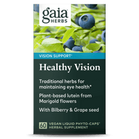 Gaia Herbs Healthy Vision carton front || 60 ct