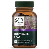 Gaia Herbs Holy Basil Capsules for Stress Support || 60 ct