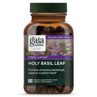 Gaia Herbs Holy Basil Leaf for Stress Support || 120 ct