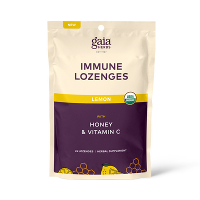 Gaia Herbs Immune Lozenges Lemon for Immune Support