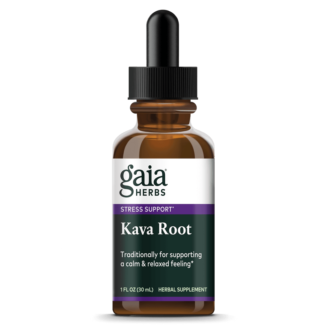 Gaia Herbs Kava Root Liquid Extract for Stress Support || 1 oz
