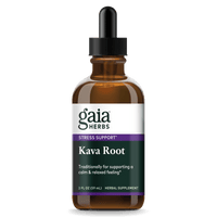 Gaia Herbs Kava Root Liquid Extract for Stress Support || 2 oz