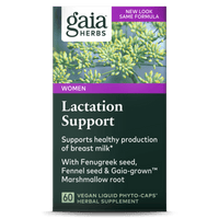 Gaia Herbs Lactation Support carton front || 60 ct
