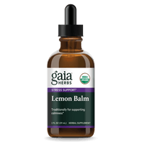 Gaia Herbs Top Lemon Balm Extract, Certified Organic for Stress Support || 2 oz