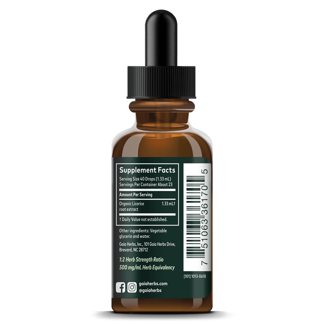 Licorice Root Extract Gaia Herbs GlycerinBased Licorace Root Extract PurityTested Gaia Herbs®