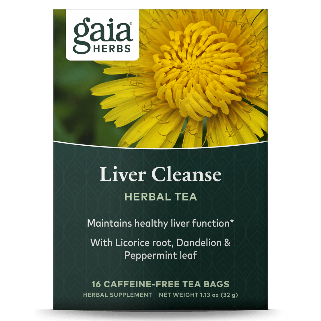 Gaia Herbs Liver Cleanse Herbal Tea for Liver & Cleanse Support || 16 ct