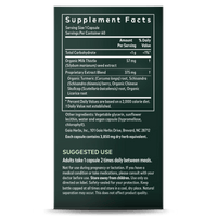 Gaia Herbs Liver Health supplement facts || 60 ct