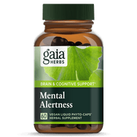 Gaia Herbs Mental Alertness for Brain & Cognitive Support || 60 ct