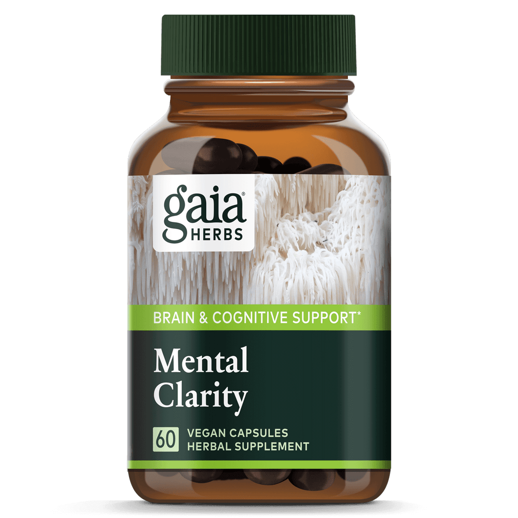 Gaia Herbs Mental Clarity Mushrooms & Herbs for Brain & Cognitive Support || 60 ct
