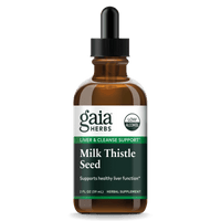 Gaia Herbs Top Milk Thistle Seed extract, Low Alcohol for Liver and Cleanse Support || 2 oz