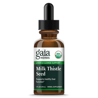 Gaia Herbs Milk Thistle Extract, Certified Organic for Liver and Cleanse Support || 1 oz