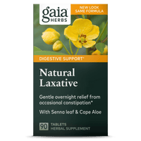 Gaia Herbs Natural Laxative carton front || 90 ct