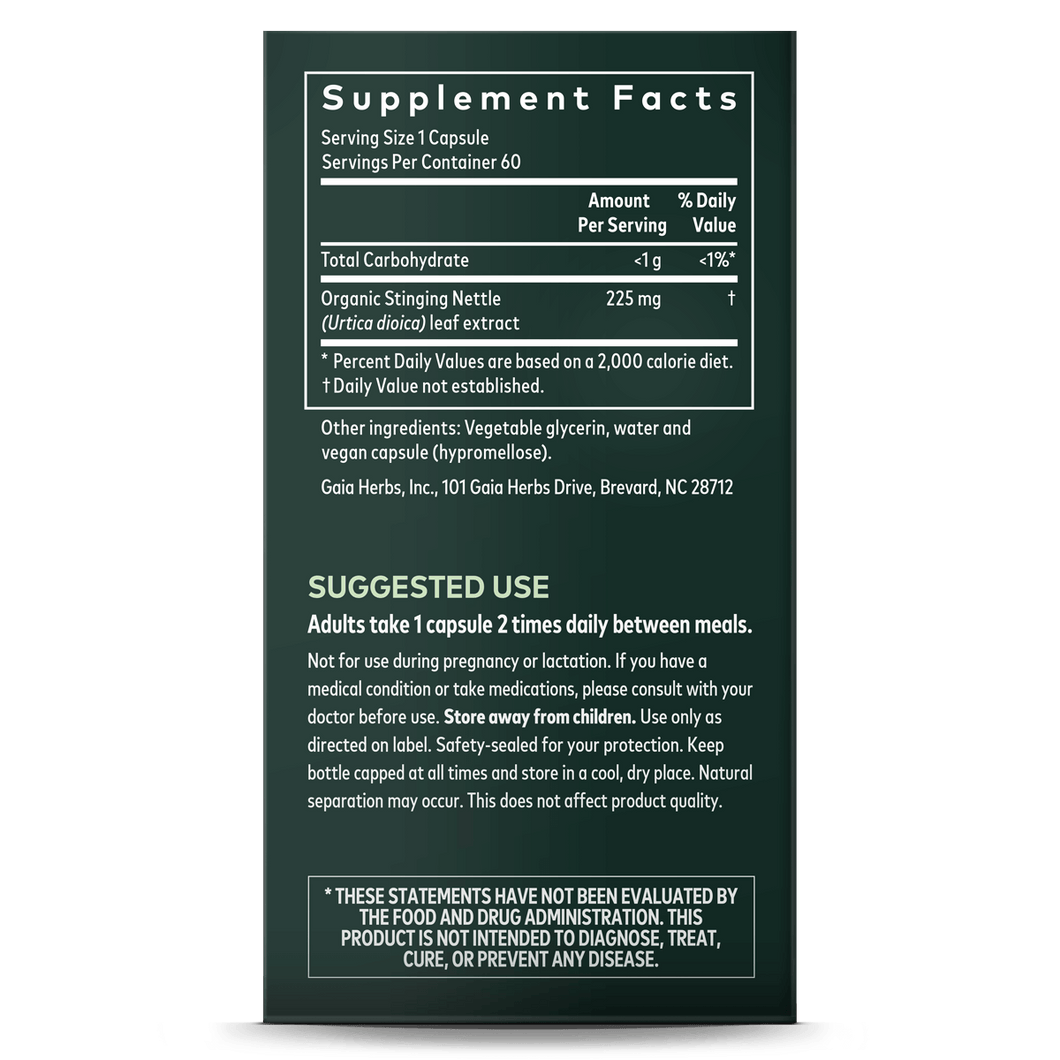 Stinging Nettle Supplement Vegan Nettle Leaf Pills Gaia Herbs®