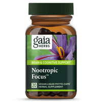 Gaia Herbs Nootropic Focus for Brain & Cognitive Support || 20 ct