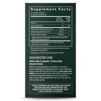 Gaia Herbs Nootropic Focus supplement facts || 40 ct