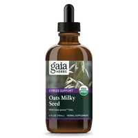 Gaia Herbs Top Organic Oats Milky Seed Extract, Certified Organic for Stress Support || 4 oz