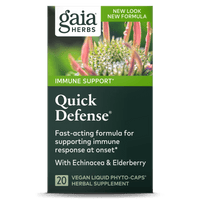 Gaia Herbs Quick Defense carton front || 20 ct