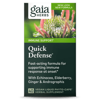 Gaia Herbs Quick Defense carton front || 40 ct