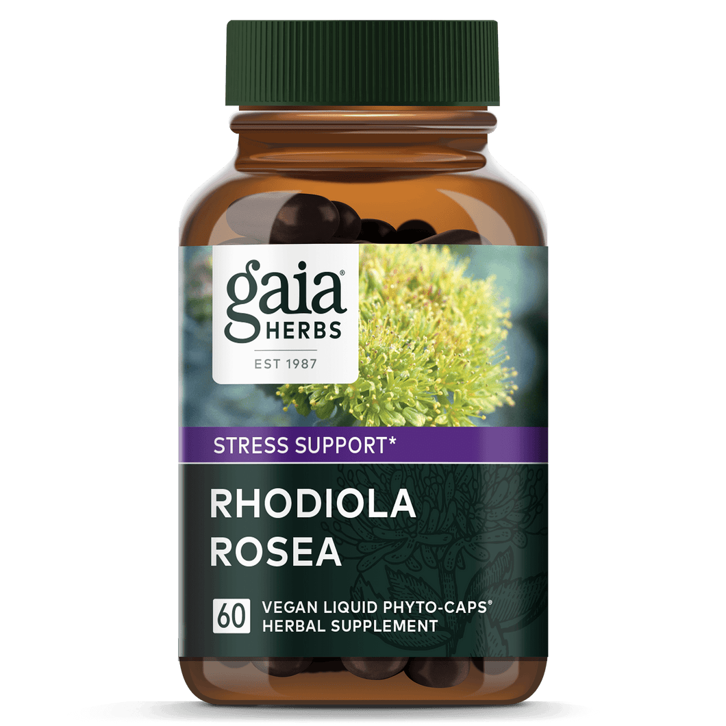 Gaia Herbs Rhodiola Rosea Pills for Stress Support || 60 ct