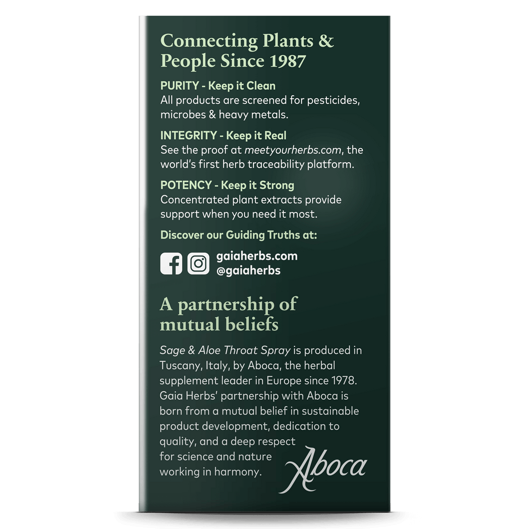 Sage Throat Spray for Immune Support Maintain Throat Health Gaia Herbs®