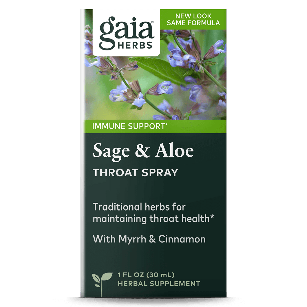 Sage Throat Spray for Immune Support Maintain Throat Health Gaia Herbs®