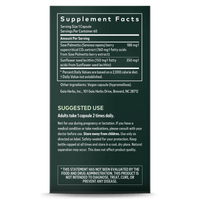 Gaia Herbs Saw Palmetto supplement facts || 60 ct