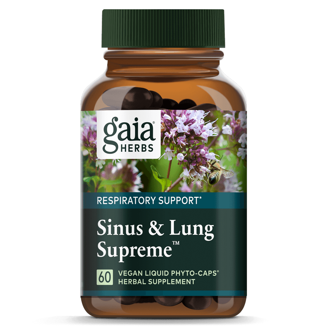 Gaia Herbs Sinus & Lung Supreme for Respiratory Support || 60 ct