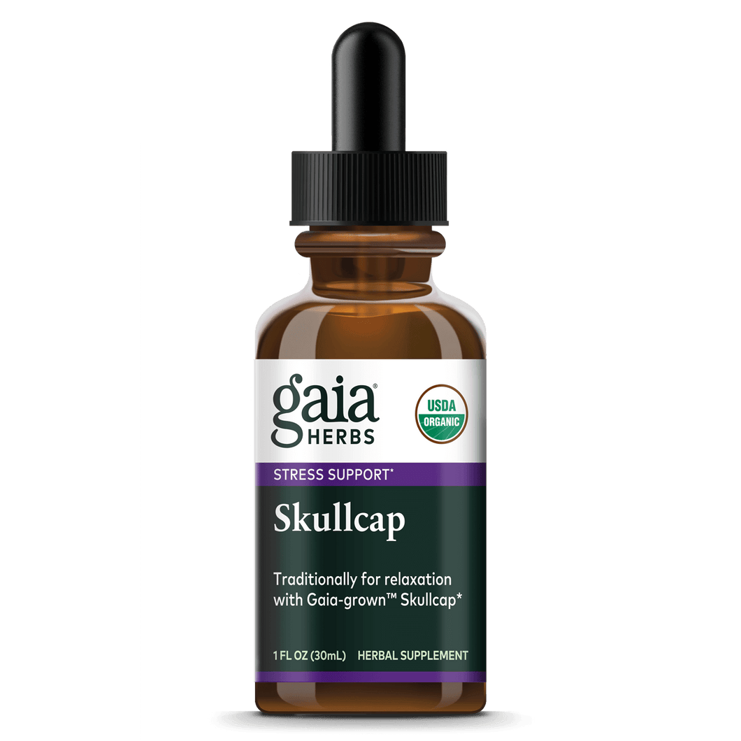 Gaia Herbs Skullcap Extract, Certified Organic for Stress Support || 1 oz
